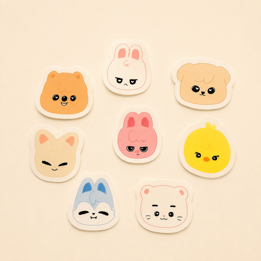 SKZOO Cuties Sticker Set | 8 Fanmade K-Pop Sticker