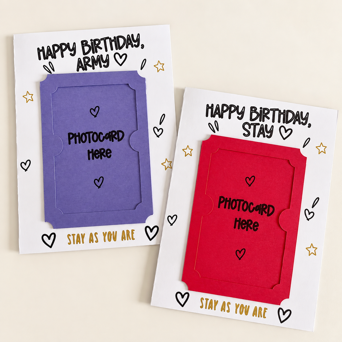 Happy Birthday Photocard Karte | K-Pop