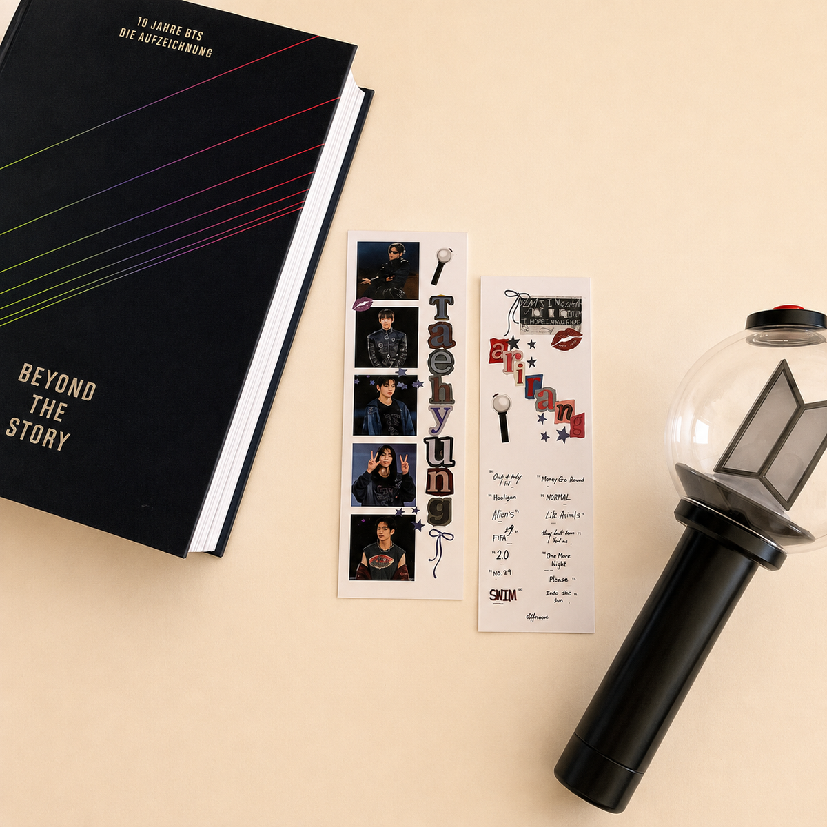Taehyung „Arirang“ Lesezeichen | Fanmade K-Pop Bookmark