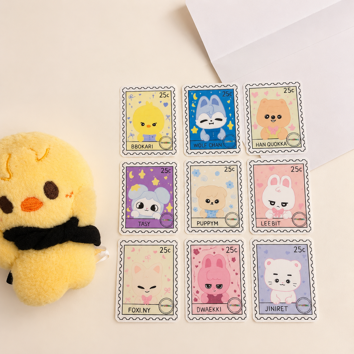 SKZOO Stamp Sticker Set | 9 Fanmade K-Pop Sticker