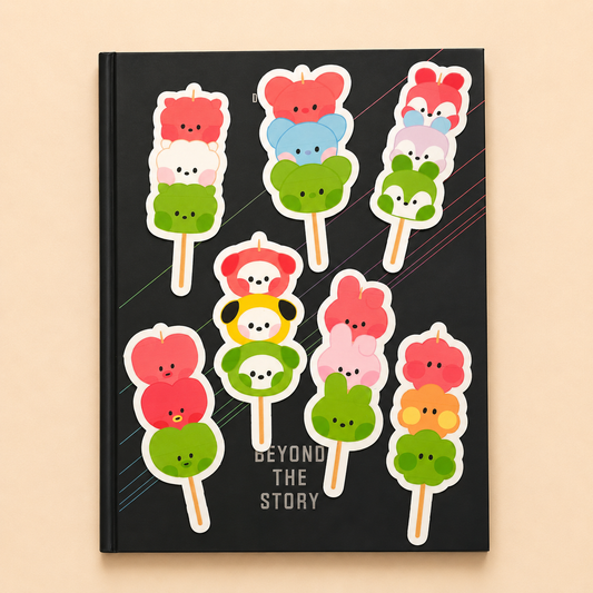 BT21 Dango Sticker Set 🍡 – 8 süße Designs