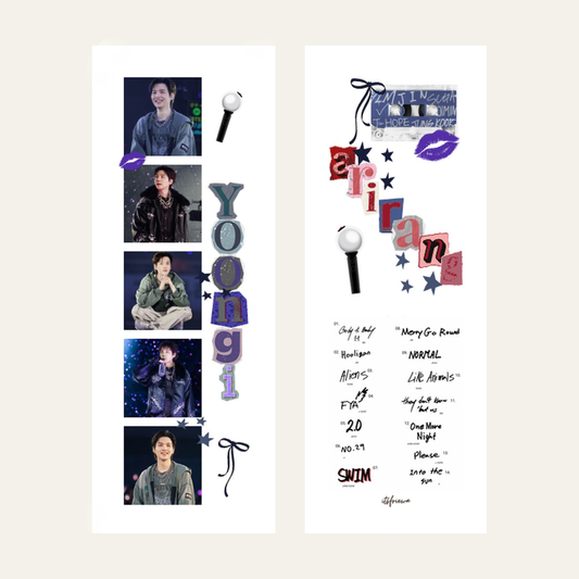 Yoongi „Arirang“ Lesezeichen | Fanmade K-Pop Bookmark