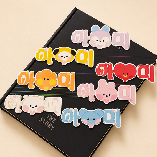 BT21 ARMY Sticker Set 💜 – 7 süße Designs
