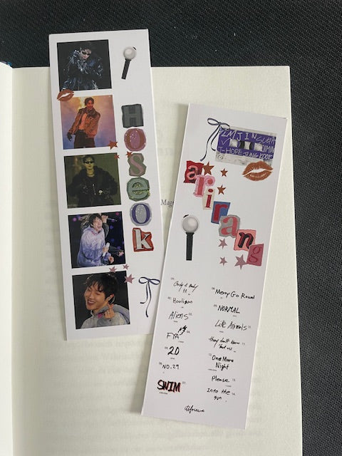 Hoseok Lesezeichen im Buch Aesthetic ARMY Fanmade