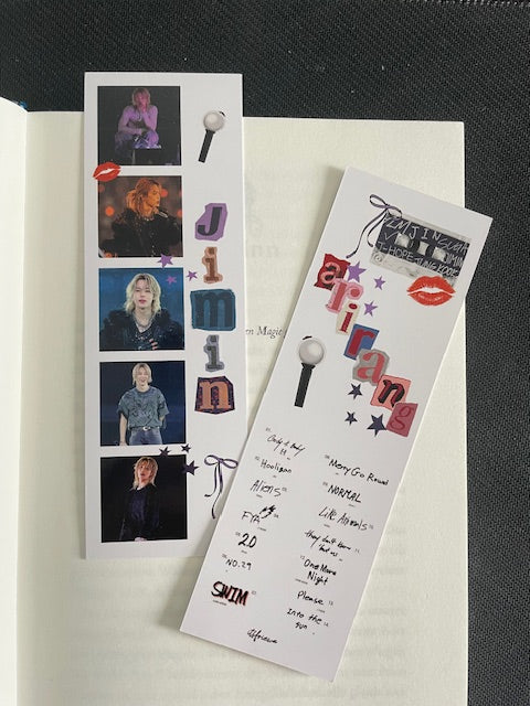 Jimin Lesezeichen im Buch Aesthetic ARMY Fanmade