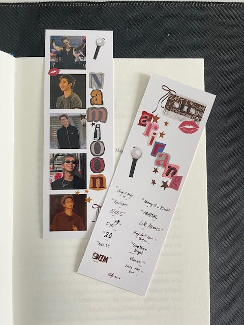 Namjoon Lesezeichen im Buch Aesthetic ARMY Fanmade