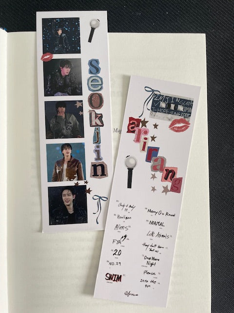Seokjin Lesezeichen im Buch Aesthetic ARMY Fanmade