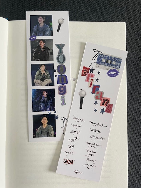 Yoongi Lesezeichen im Buch Aesthetic ARMY Fanmade