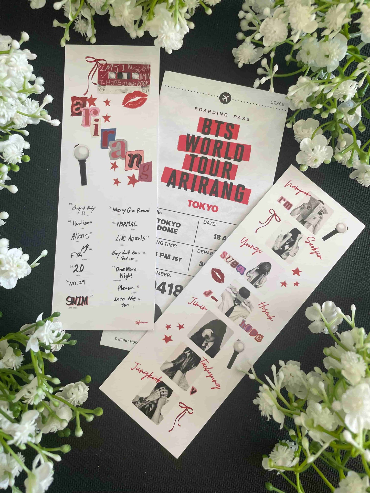 BTS Arirang Bookmark Fanmade handgemacht Friewaa